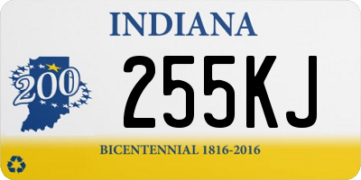 IN license plate 255KJ