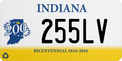 IN license plate 255LV