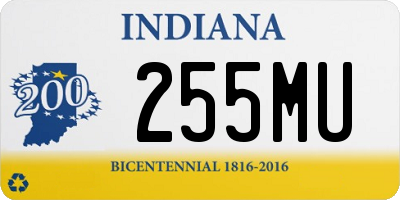 IN license plate 255MU