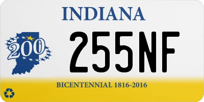 IN license plate 255NF