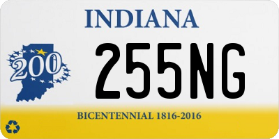 IN license plate 255NG