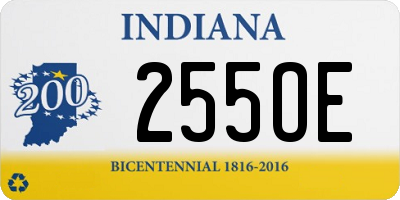 IN license plate 255OE