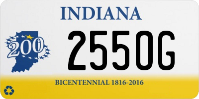 IN license plate 255OG