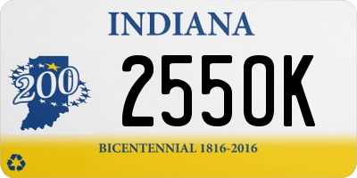 IN license plate 255OK