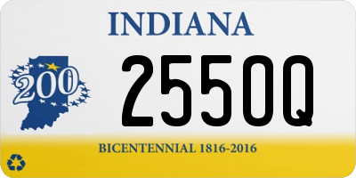 IN license plate 255OQ