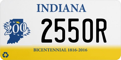 IN license plate 255OR