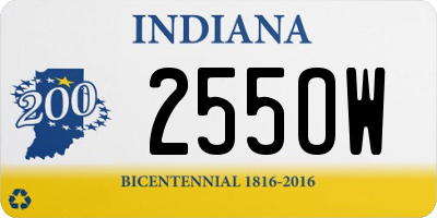 IN license plate 255OW