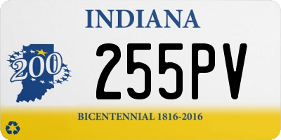 IN license plate 255PV