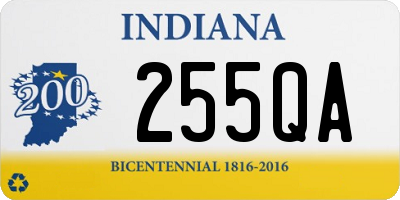 IN license plate 255QA