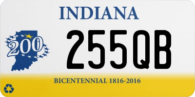 IN license plate 255QB