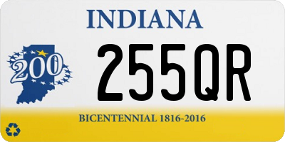 IN license plate 255QR