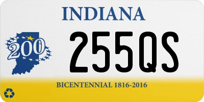 IN license plate 255QS