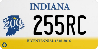 IN license plate 255RC