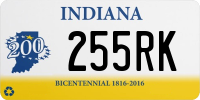 IN license plate 255RK