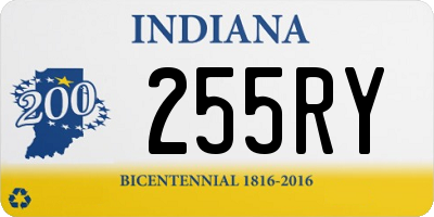 IN license plate 255RY