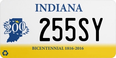 IN license plate 255SY