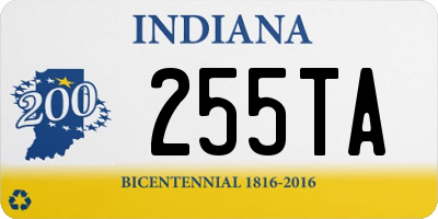 IN license plate 255TA