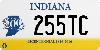 IN license plate 255TC