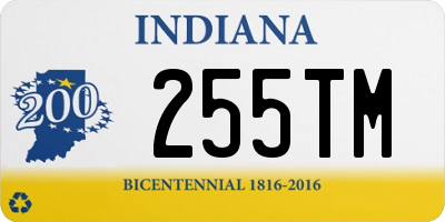 IN license plate 255TM