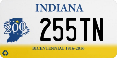 IN license plate 255TN