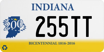 IN license plate 255TT