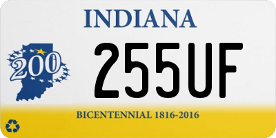 IN license plate 255UF