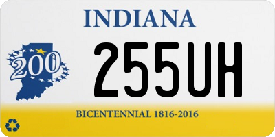 IN license plate 255UH