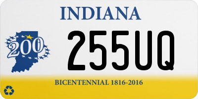 IN license plate 255UQ