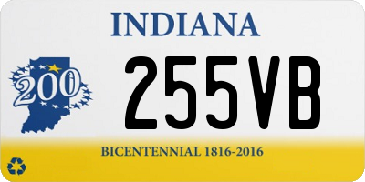 IN license plate 255VB