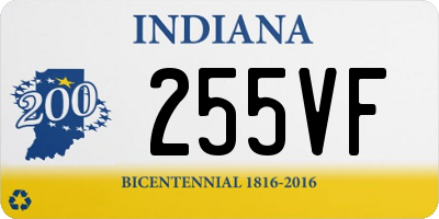 IN license plate 255VF