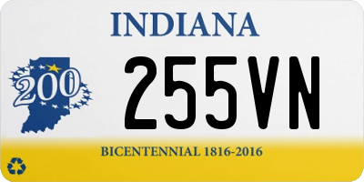 IN license plate 255VN