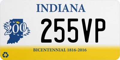 IN license plate 255VP