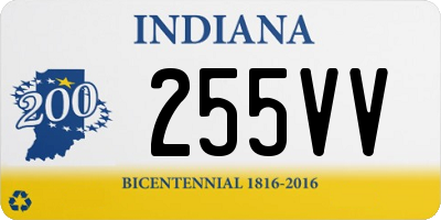 IN license plate 255VV