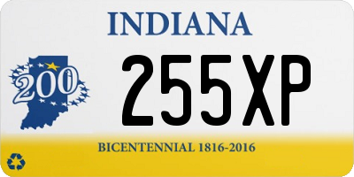 IN license plate 255XP