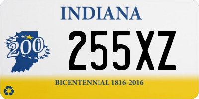 IN license plate 255XZ