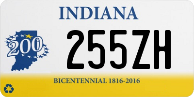 IN license plate 255ZH