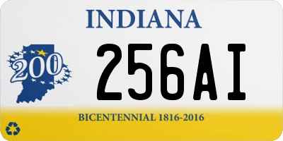 IN license plate 256AI