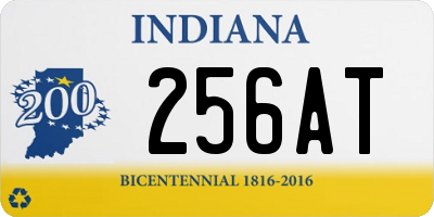 IN license plate 256AT