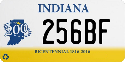 IN license plate 256BF