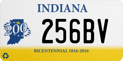 IN license plate 256BV