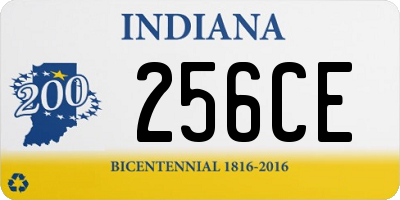 IN license plate 256CE