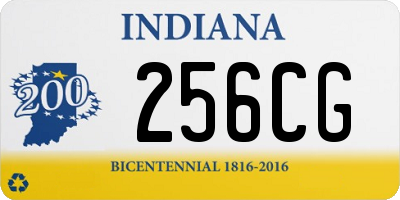 IN license plate 256CG