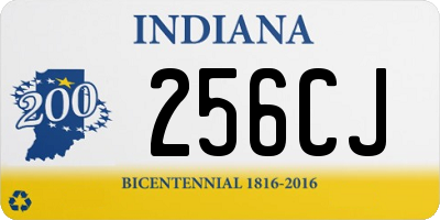 IN license plate 256CJ