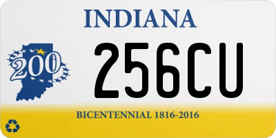 IN license plate 256CU