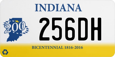 IN license plate 256DH