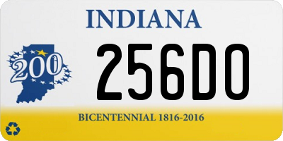 IN license plate 256DO