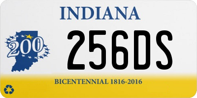 IN license plate 256DS