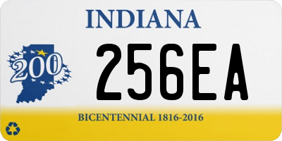 IN license plate 256EA