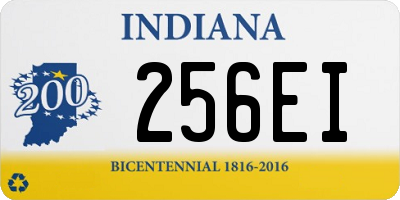 IN license plate 256EI