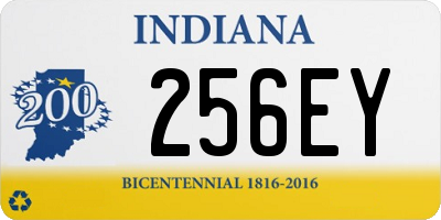 IN license plate 256EY